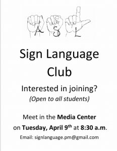 sign language club