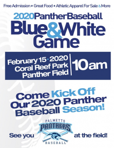 2020 Panther Baseball: Blue and White Game @ Coral Reef Park - Panther Field | Palmetto Bay | Florida | United States