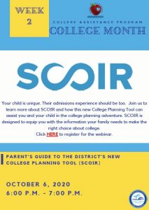 SCOIR Webinar for Parents