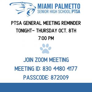 PTSA General Meeting @ ZOOM