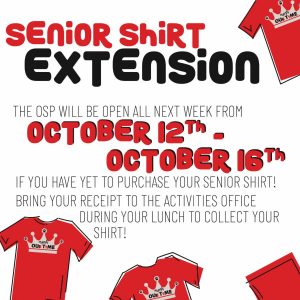 EXTENDED! Senior Shirt Sale