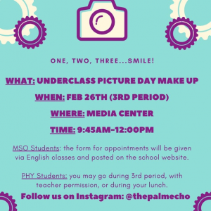 Underclass Picture Make-up Day (3rd Period) @ Media Center