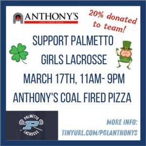 Girls LAX Fundraiser @ Anthony's Coal Fired Pizza | Miami | Florida | United States