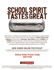 Chipotle Fundraiser Night @ Chipotle | Pinecrest | Florida | United States