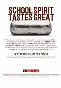 Chipotle Fundraiser Night @ Chipotle | Pinecrest | Florida | United States