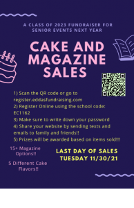 Class of 2023 Cake and Magazine Fundraiser
