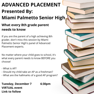 AP Info Night for 8th Grade Parents @ Zoom