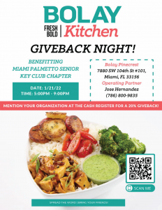 Bolay Kitchen Fundraiser @ Bolay Pinecrest | Miami | Florida | United States