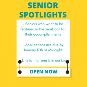 Senior Spotlight Applications Due